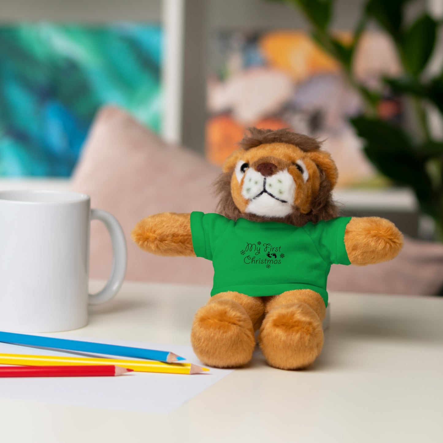 Baby's 1st Christmas Stuffed Animals with Tee
