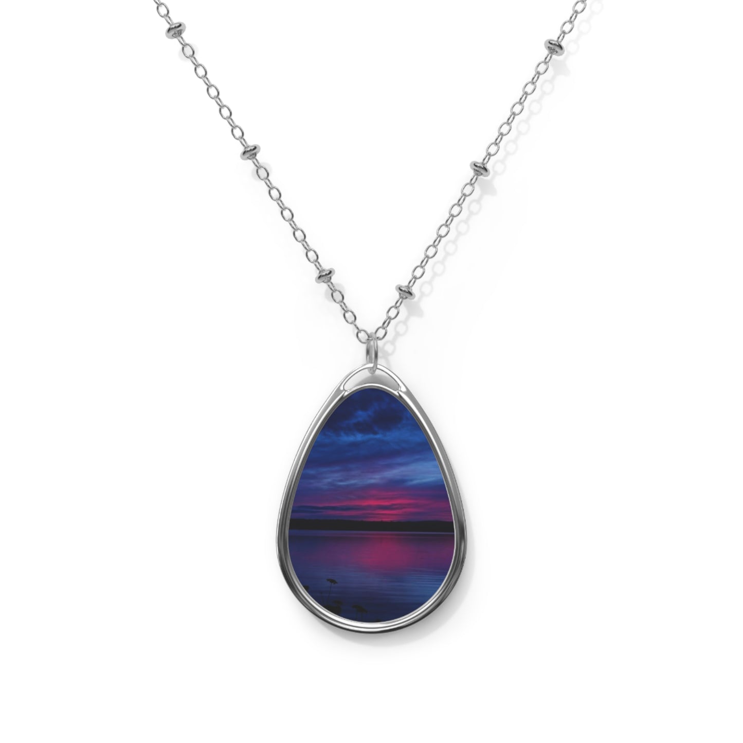 Sunset Oval Necklace